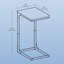 Angenette Trestle End Table-1060799796-1060800202