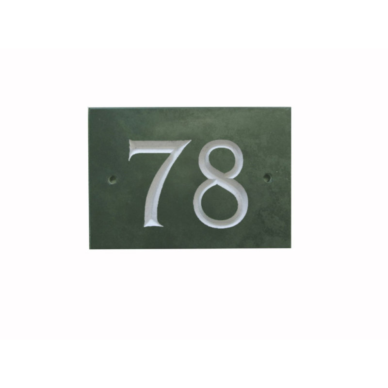 Odacia 10cm H Stone House Number, Green, 78