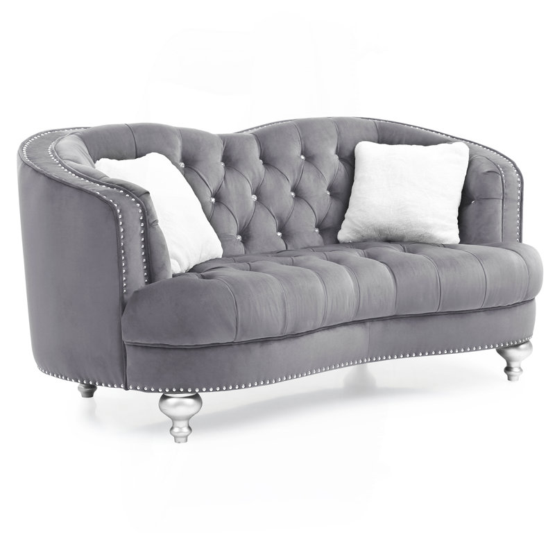 Causeuse traditionnelle, Gris