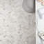 Alaska White Penny Round Polished Marble Tile