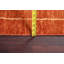Tapis orange en laine Gabbeh 3x9