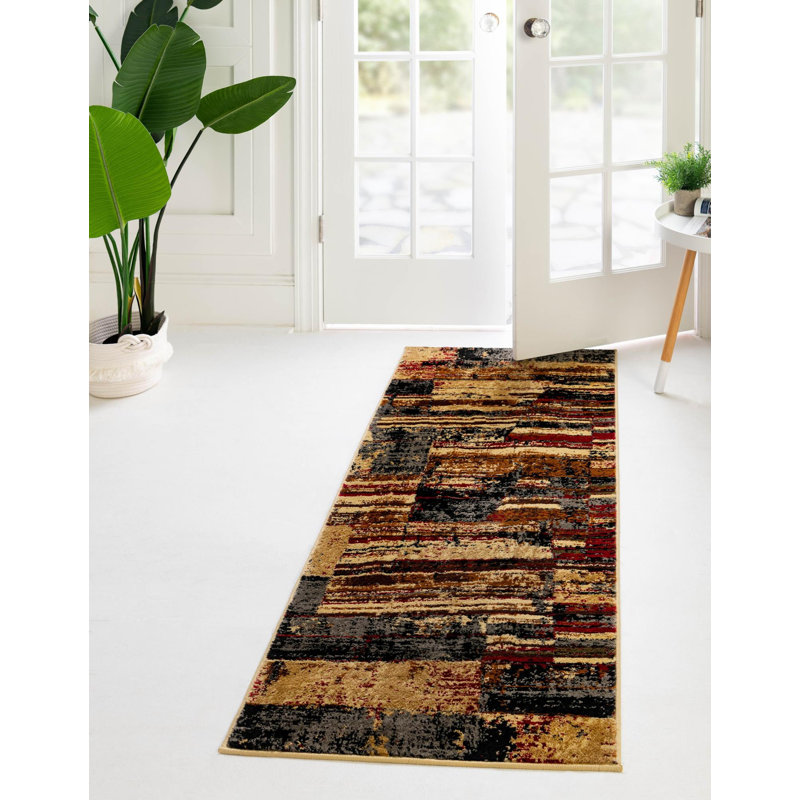 Knowle Geometric Indoor Rug, Runner 2'2" x 12'