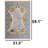 White Leopard Skin Traditional Rug