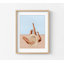 «Poolside Girl» par Sophie Bek, idée de décoration de chambre à coucher, art mural de maison de piscine, grande piscine intérieure, affiche