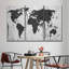 «World Map», reproduction de carte du monde sur toile, 3 pièces par Jorge S-104053767