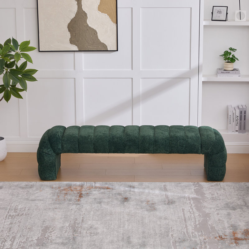 Banc avec revêtement, Vert
