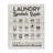 Laundry Symbols Guide Typography - Floater Frame Textual Art on Wood-410347715