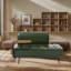 Banc rembourré en similicuir de 54,98 po-1720254682