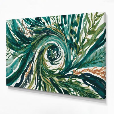 Vegetables Agar Agar Green Canvas Wall Art