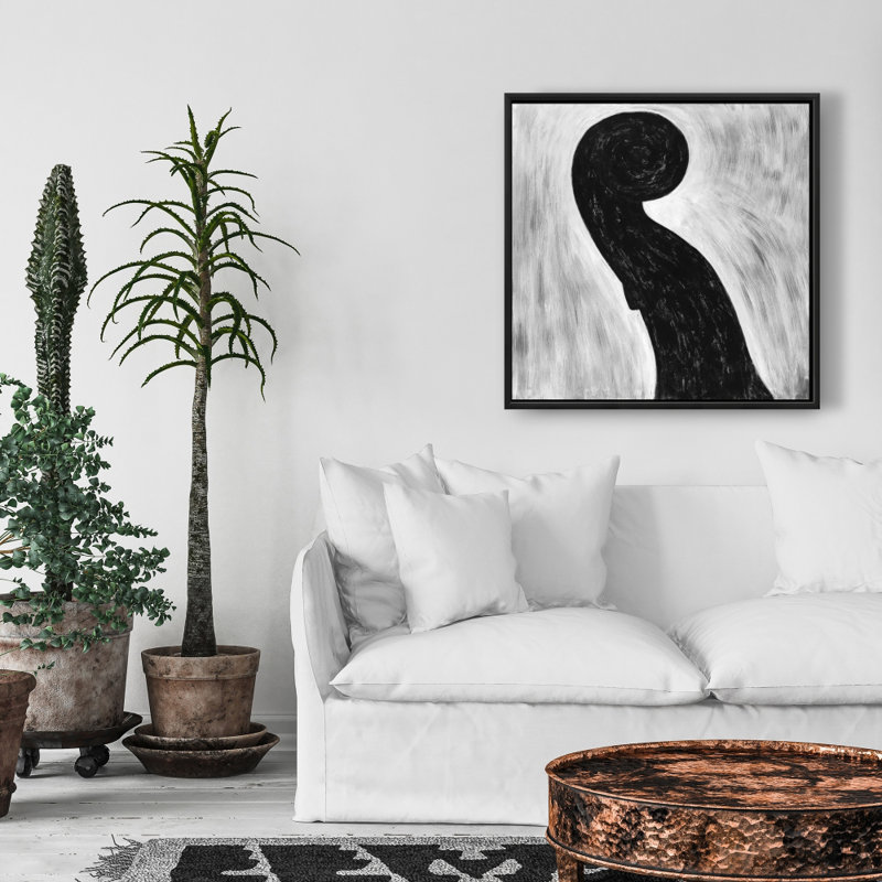 Toile encadrée à volutes de violon | Décor musical pour le salon