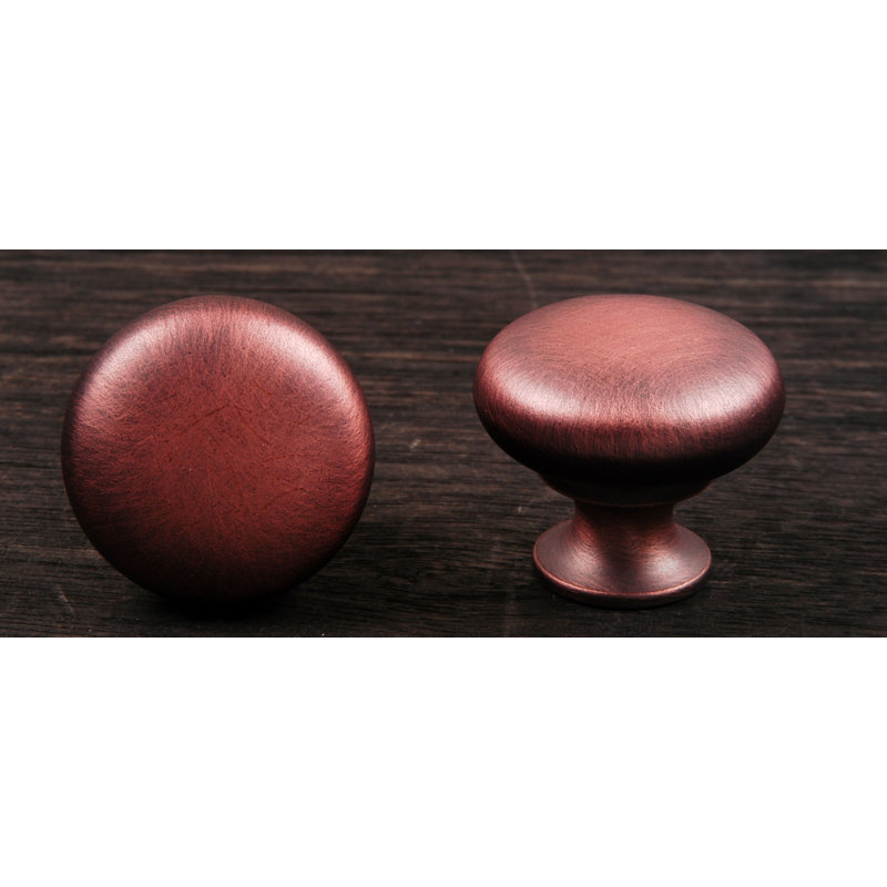 CK Series 1 1/4" Diameter Mushroom Knob, 1.25" H x 1.25" W x 1.19" D, Distressed Copper