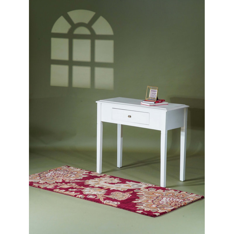 HAND TUFTED WOOL ECO-FRIENDLY AREA RUGS - Octagon | Dark Red Color | Floral Design | Area Rugs for Living room, Bedroom