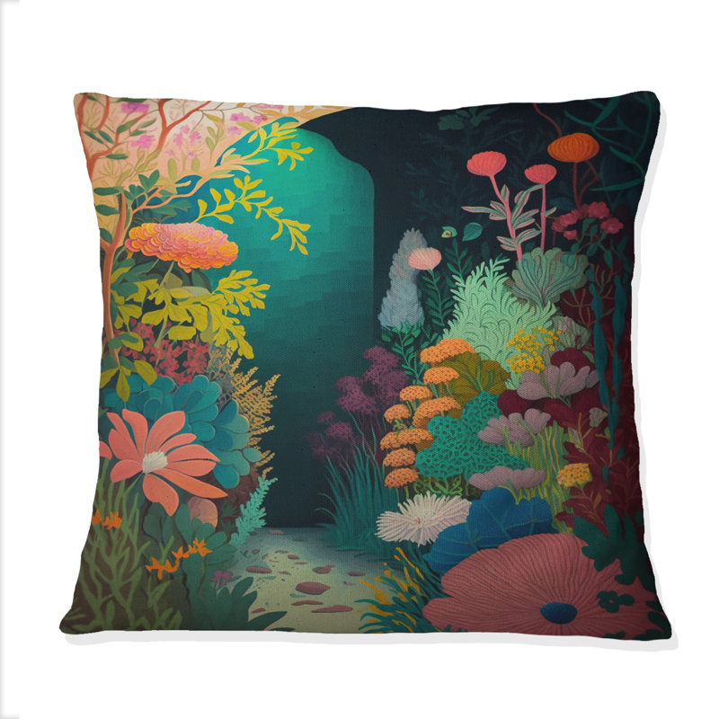 Coussin décoratif imprimé Bounties and Blooming Wilderness Blessings