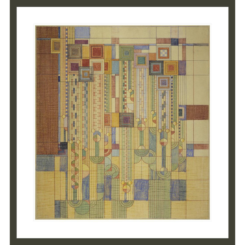 Saguaro Forms & amp; Fleurs de cactus. Couverture du magazine Liberty par Frank Lloyd Wright - reproduction giclée encadrée