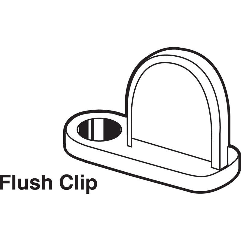 Prime-Line Flush Screen Clips with Screws, Diecast, Mill