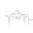 Solid wood tea table with medieval design