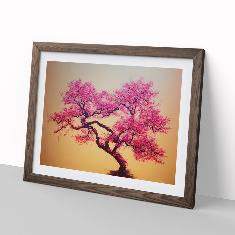 Spectacular Cherry Blossom Tree - Framed Print, 34cm H x 46cm W, Walnut Frame