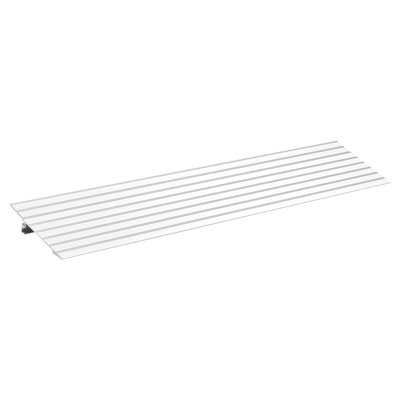 Aluminum Threshold Ramp 34.0 x 9.8 x 2 in 1-Pack 800 lbs Load Capacity Doorway Ramp Silver for Wheelchair Scooter Power Chair