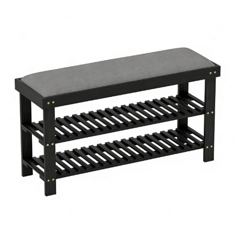 Shoe Organizer,Shoe Storage Bench,3-Tier Entryway Bench, 19.3" H x 35.4" W x 11.4" D