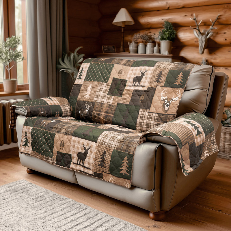 Housse de sofa deux places Your Lifestyle Green Forest, Loveseat