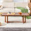 Table basse rectangulaire en bois massif