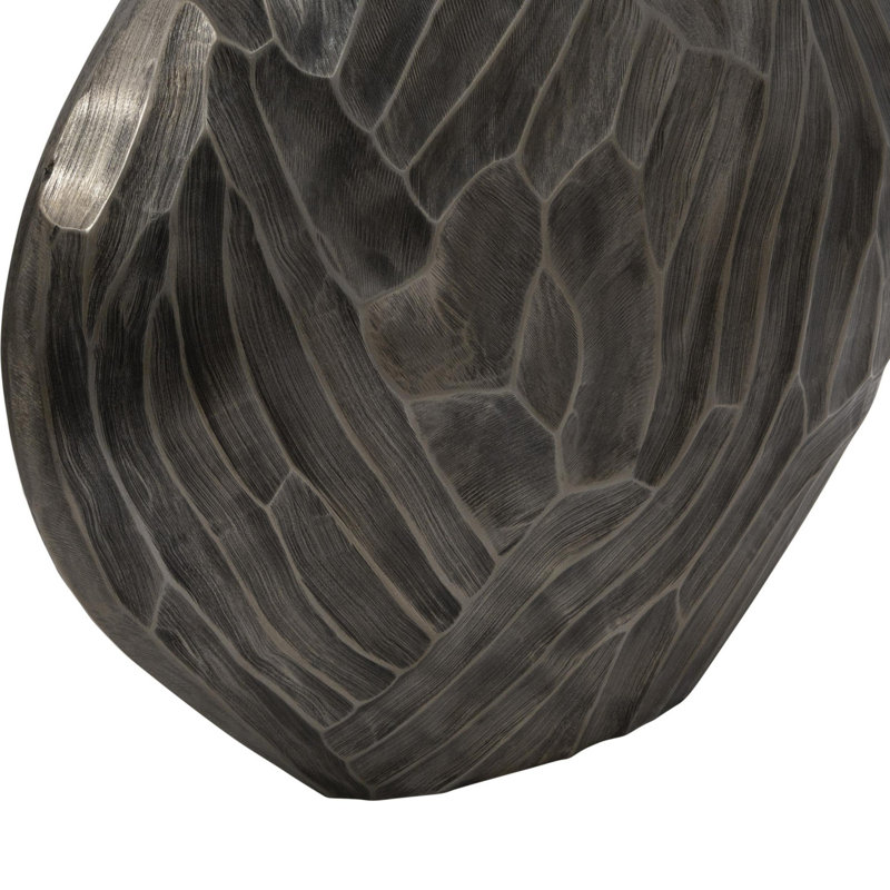 Vase Phillippi, Argent, H 21 po x l 22 po x P 6 po