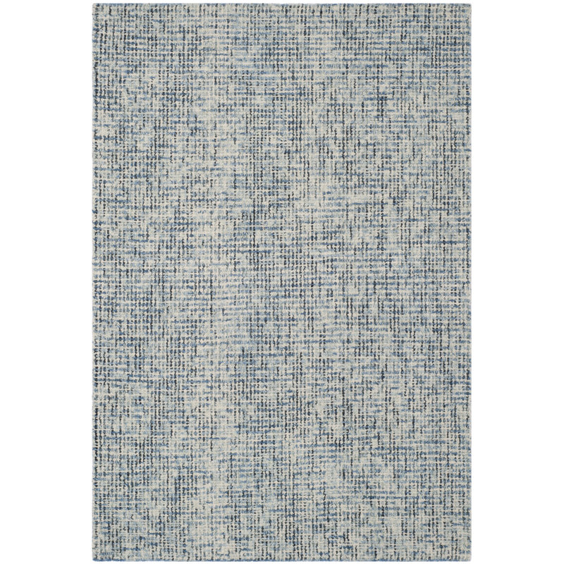 Abstract Hand Tufted Wool Rug, Rectangle 3' x 5'