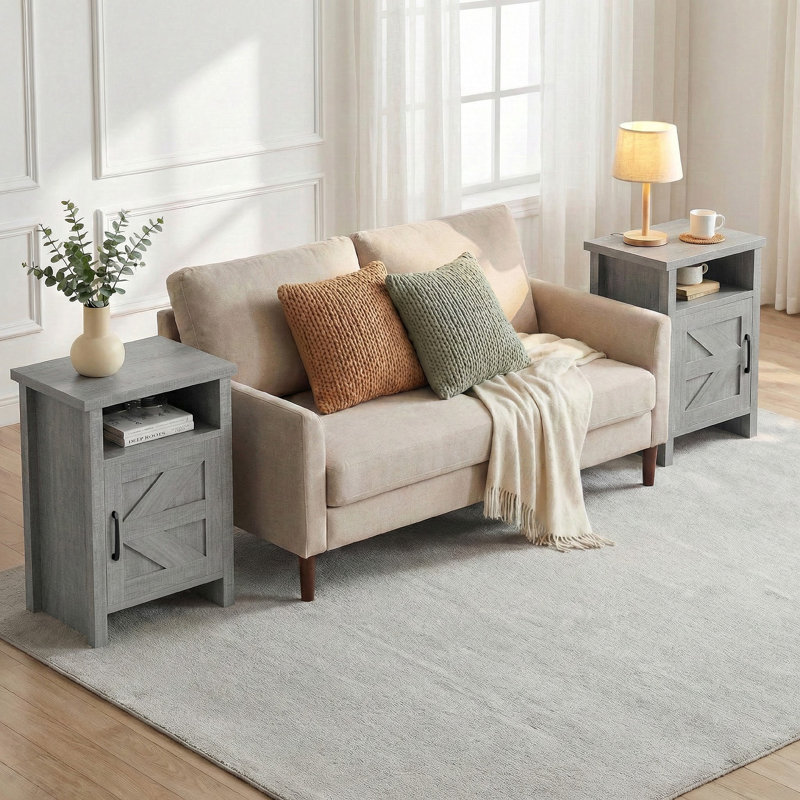 Haslingden Nightstand, Gray, 2