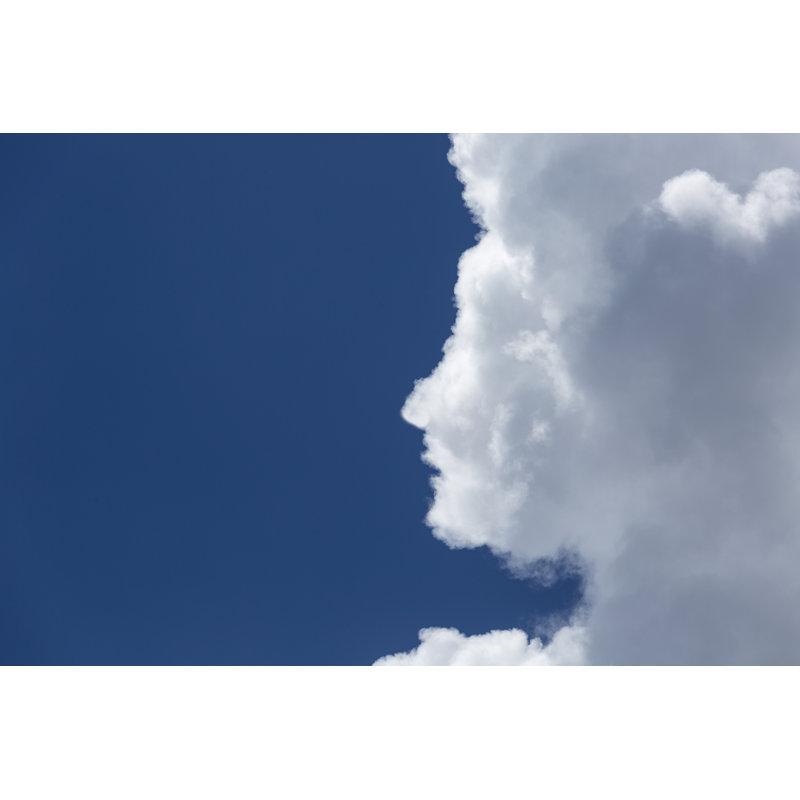 Human Face Potrayed By Clouds by Swyz - No Frame Print on Canvas, 30cm H x 46cm W