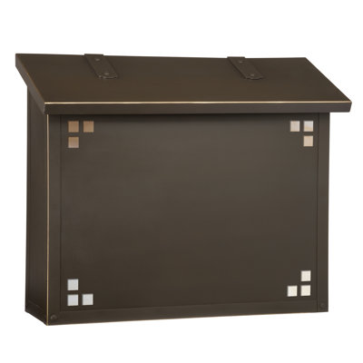 Pasadena Brass Wall Mounted Mailbox