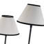 Lampadaire double tête noir mat de 58,26 pouces