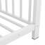 Lit plateforme simple en métal, blanc