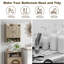 Armoire de salle de bain murale l 21,85 po x H 26 po Dorset, armoire de rangement pour salle de bain avec deux portes, tablettes réglables, tablette ouverte-584826306