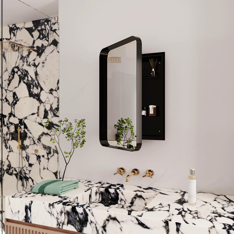 Armoire à pharmacie avec miroir réglable Hanston