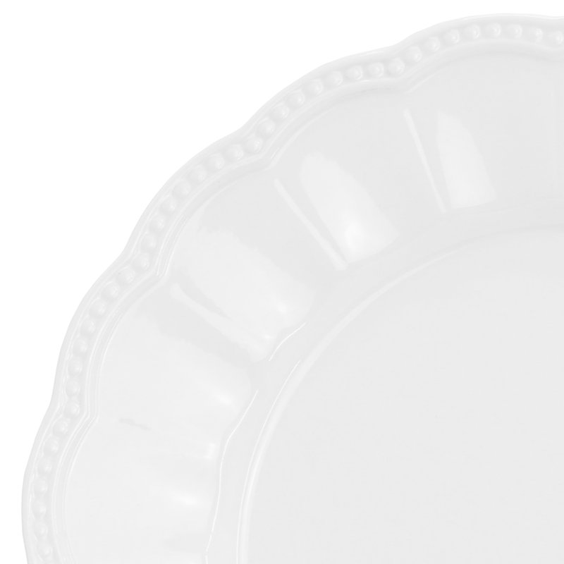 Ensemble de 4 assiettes en céramique de 10,5 pouces Hometrends