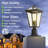 Outdoor Post Lights Fixtures, Lamp Post Light Fixture Black Finish, Waterproof And Anti-Rust Aluminum Pillar Outside Lighting For Walkway, Driveway, Patio, Porch,Medium Size