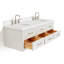 Ensemble de meuble-lavabo double mural 61 po Macmullin-1568096113-1568096114