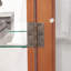 2 Doors Curio Cabinet With Tempered Glass Doors-402064747