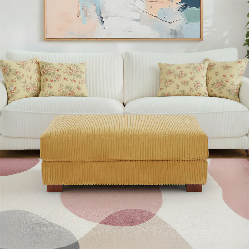 Repose-pieds Maelina, Orange