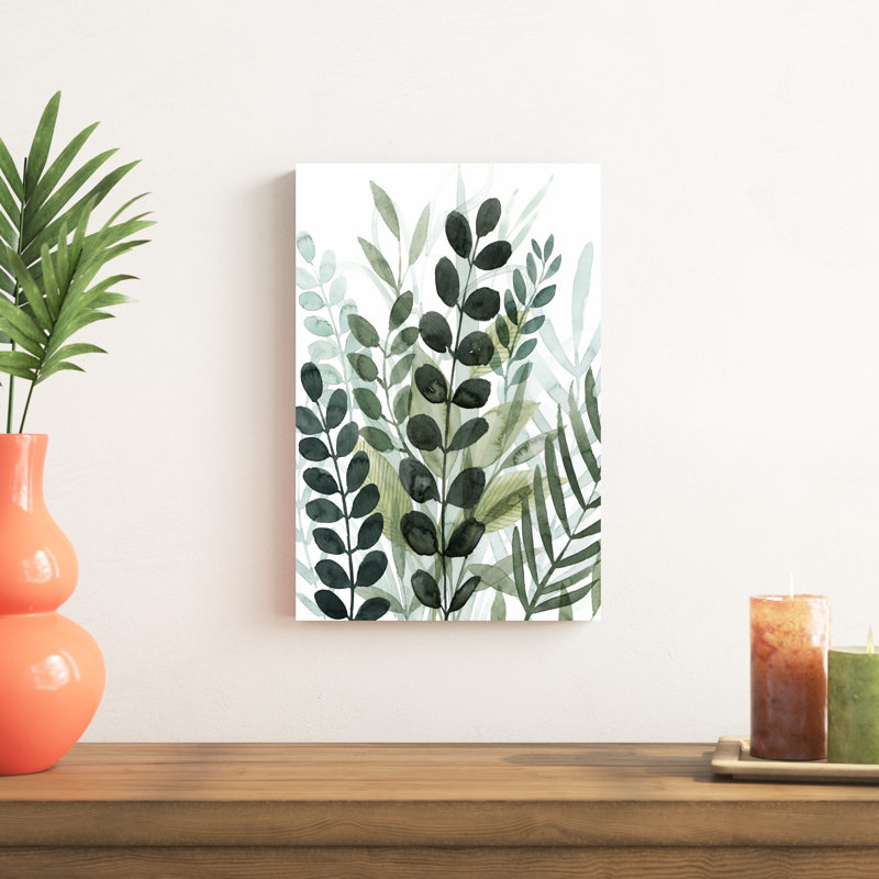 «Forest Forage II» par Grace Popp - peinture sur toile tendue, H 18 po x l 12 po