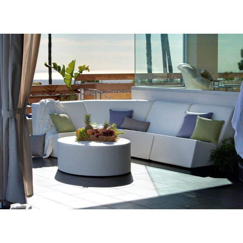 Check Outdoor 4 - Piece Conversation Set, Chill White