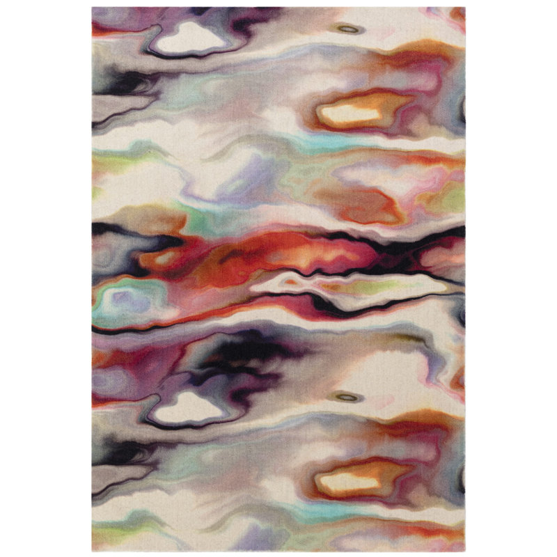 Charolyn Abstract Wool Hand Woven Area Rug, Rectangle 120 x 170cm