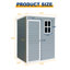 Remise de rangement en résine de style classique Morrow avec portes verrouillables et fabrication robuste-117887909-117887907