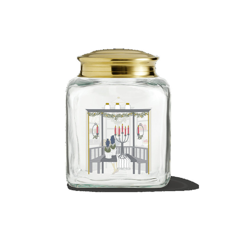 Holmegaard Christmas Biscuit Jar 2024 H 6.3"