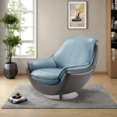 Fauteuil pivotant courbé