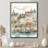 Altider - City Paris Wall Art Living Room