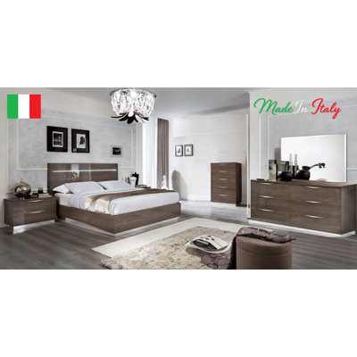 Silver Birch 6-piece King Bedroom Set With Double Dresser