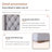 Wood Frame Panel Bed with Upholstered Headboard-1122340219