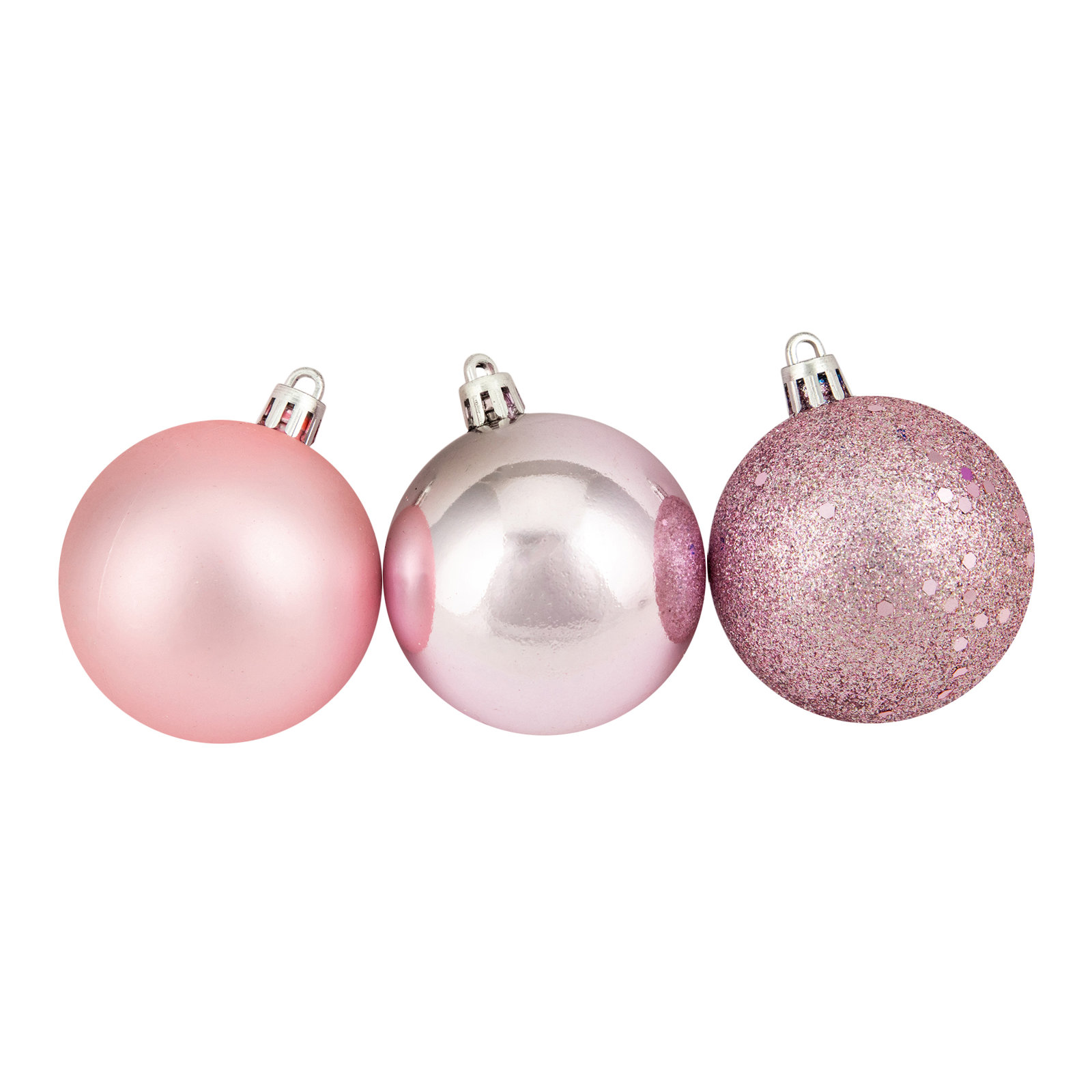 3" Shatterproof Bauble, Pink/Mulberry
