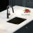 Pure Matte Black Undermount Single Bowl Fireclay Kitchen Sink